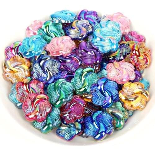 50Pcs 20mm Mixed Resin Whorls Flower Flatback Cabochon Embellishments Scrapbooking Decoration Diy Craft Supplies Accessories