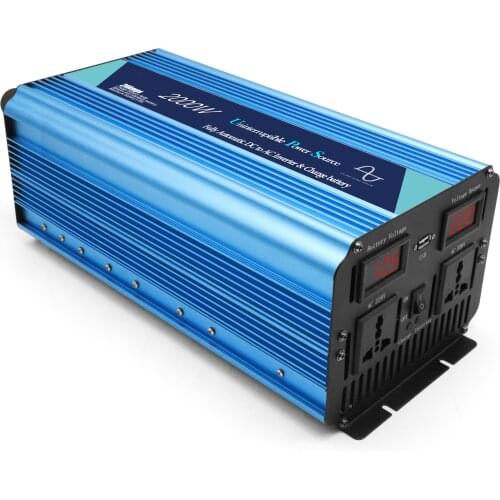 China Inverter Manufacturer Wholesale Off Grid DC12V/24V To AC 220V 2000W Real Pure Sine Wave Solar Conevrter