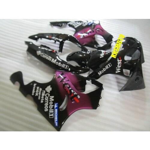 ABS Purple black Fairing kit for KAWASAKI Ninja ZX7R 96 99 00 03 ZX 7R 1996 2000 2003 Motorcycle Fairings set+7gifts KE03