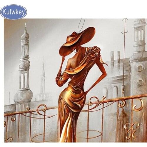 Beautiful European beauty full Square drill crystal Diamond Painting Mosaic pattern diamond Embroidery hat woman,home decor gift