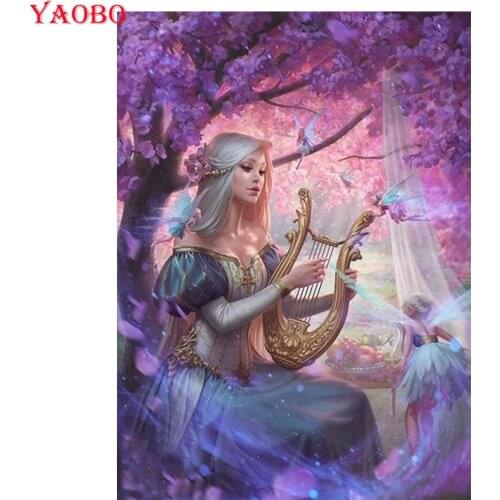 Beauty Fairy Elf diamond embroidery mosaic full drill square/round 5d diy diamond painting Wall Art Picture Kids room decoration