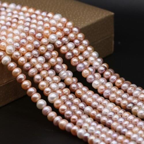Natural Freshwater Pearl Mix-Color Round Loose Beads 8-9 mm For Jewelry Making DIY Necklace Bracelet Earrings Accessory