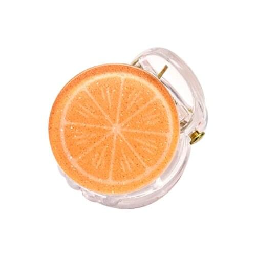 Small Cute Peach Carrot Pineapple Orange Fruit Vegetable Watermelon Acrylic Alloy Hair Claws Jaw Clips Headwear for Women & Kids