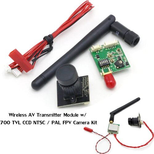5.8G 200mW 32Channel Mini Wireless AV Transmitter Module with 700 TVL CCD NTSC / PAL FPV Camera Kit for Rc Drone Rc Toys