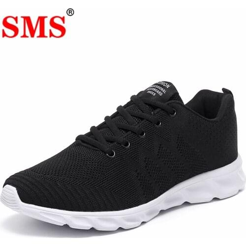 SMS 2020 New Men Shoes Men Sneakers Men Sports Shoes Slip On Male Mesh Couple Flats Breathable Outdoor Walking Men Running Shoes