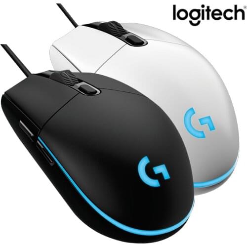 Logitech G102 Lightsync Wired Gaming Mouse Backlit Mechanica Side Button Glare Mouse Macro Laptop USB Home Office Logitech Hot