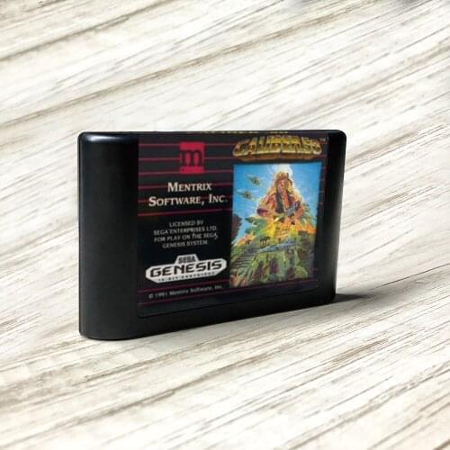 Caliber.50 - USA Label Flashkit MD Electroless Gold PCB Card for Sega Genesis Megadrive Video Game Console