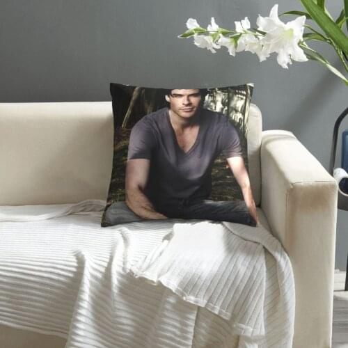 Damon Salvatore pillowcase printed cushion cover sofa waist pillow pillow cover