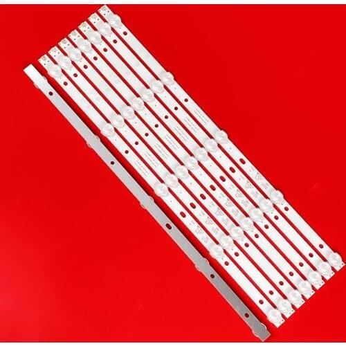 100% New 8pcs/Kit LED strips for PHI LIPS 43 TV 43PHT4001/60 43PFT4001/60 K430WD9 4708-K420WD-A3213K01 K420WD7 A3 2014-8-27