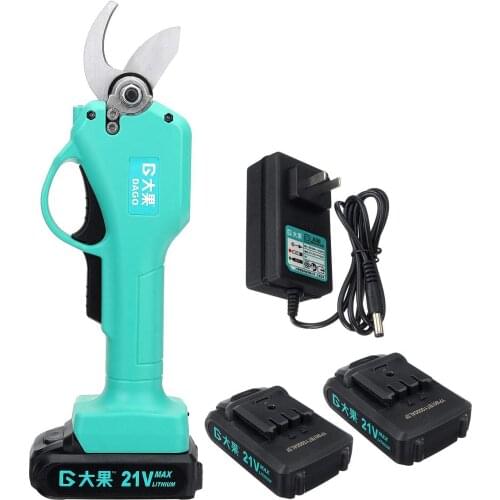 21V 30mm Wireless Electric Rechargeable Scissors Pruning Shears Tree Garden Tool branches Pruning Tools With 1/2 Li-ion Battery