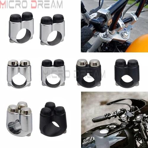 7/8" & 1" Handlebar Switch Push Button Motorcycle Switches Gear Housing Momentary buttons For Harley Cruisers Bobber Cafe Racer