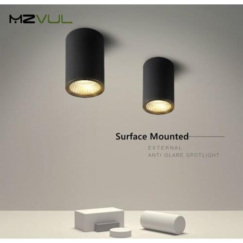 Surface Mounted Led Light COB Downlight Indoor Bedroom Ceiling Lamp 3W 5W 7W 12W 15W Dimmable AC110V/220V For Living Room Foyer