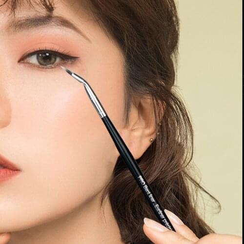 Profession Bending Eyeliner Brush Bent Liner Makeup Brush Eye Detail Liner Precision Eyeliner Cosmetic Beauty Tool for Beginnner