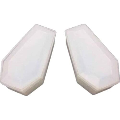 DIY Crystal Epoxy Mold Storage Box Molds Dark Vampire Coffin High Mirror Crafts Making Mould