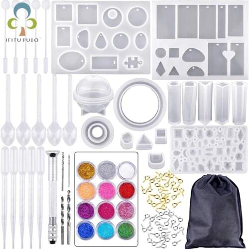 Silicone Mold Mix Stick Dropper Clasp Jewelry Making Accessories Tools Clay Molds Geometric Epoxy Resin Combination Crafts GYH