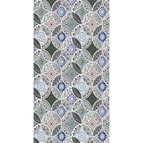 Static Cling Decor Window Film Vinyl Non Adhesive Privacy Film Stained Glass Window Film For Bathroom Shower Anti Uv Home Decor