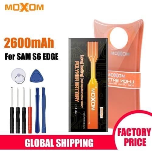 MOXOM Battery For Samsung Galaxy S6 EDGE Battery Replacement Bateria For Samsung GALAXY S6 Edge G9250 G925FQ G925F G925S G925V