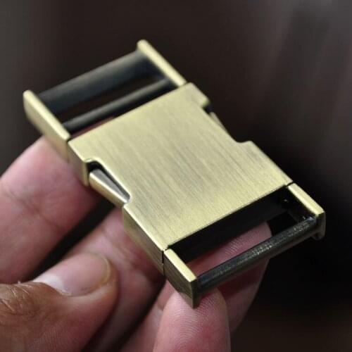 1" New Brass Color 5Pcs Side Release Metal Strap Buckle For 25mm Webbing DIY Bags Luggage Clothes Sewing Accessories
