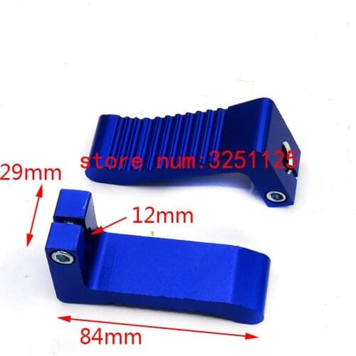 12mm PERFORMANCE ALLOY FOOT PEG REST CNC Blue for 43CC 47CC 49CC MINI POCKET ROCKET MINI BIKE