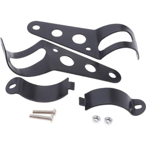 2PCS Headlight Mount Brackets Fork Ears Motorcycle 38~51mm Newly