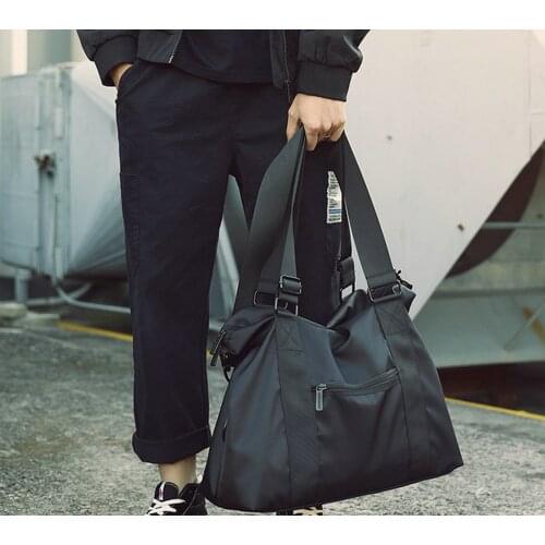 2020 Mens Nylon Handbags Travel bags Large Capacity Luggage Bag Mens Short-distance Lightweight Casual Shoulder Messenger Tote