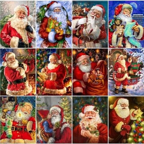 EverShine 5D DIY Diamond Painting Full Square Drill Christmas Diamond Embroidery Portrait Picture Of Mosaic Rhinestones Gift