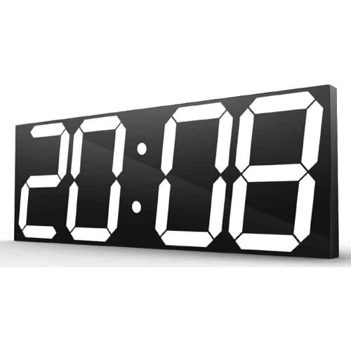 Digital Clock Nordic Minimalist Living Room Decoration Led Wall 3D Alarm Acrylic Mirror Remote Control Version