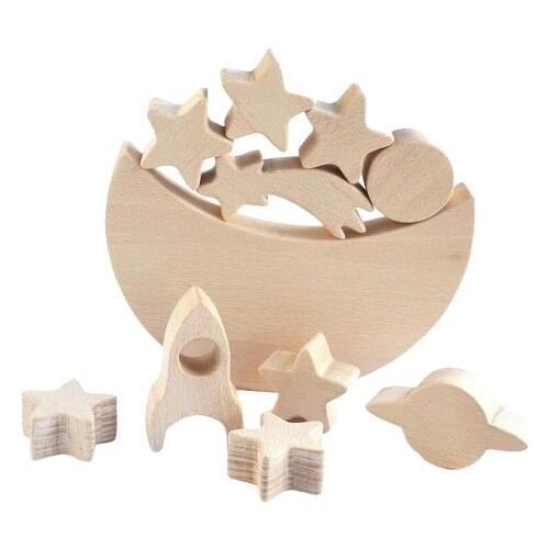 Tymcnc Wooden Educational Balance Toy OKAD001 15x15 cm 13 Piece