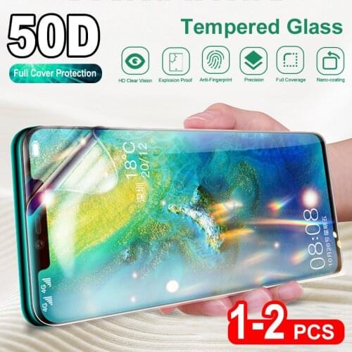 50D 2-1Pcs Hydrogel Film For Huawei P Smart Z Nova 5 5T 5i 6 7 Screen Protector For Huawei Mate 20 30 40 Lite P30 Pro Film Cover