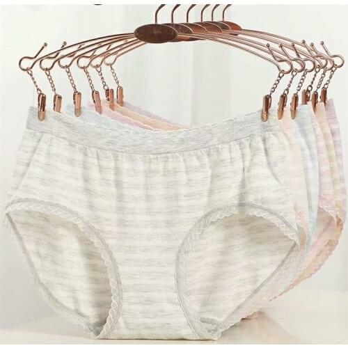 Jian Peng cotton panties seamless lace underwear women elastic sexy panties femme comfort plus material period panty