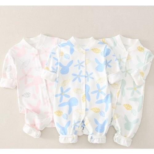 Baby Boys Girl Romper 100% Cotton Long Sleeve Newborn Baby Clothes Spring Autumn Print Jumpsuit Infant Clothing One Piece Outfit