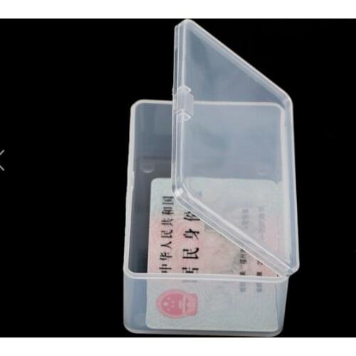 30pcs inside 10*6*3.6cm Transparent storage box plastic box white tool box screw box hardware parts box thickened with cover
