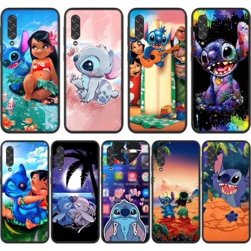 Cute Cartoon Stitch For Samsung Galaxy A90 A80 A70S A60 A50S A40S A30S A20E A10S A2 Core 5G Black Soft Phone Case