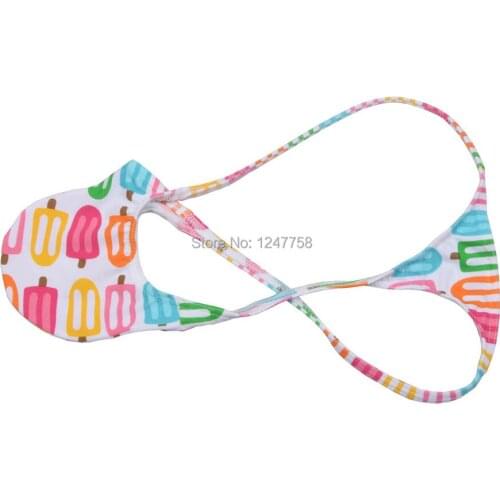 Mini Bikini Mens Underwear Cartoon printing Tangas Tangas Be Riotous With Colour Bulge Pouch G-string Micro Thong