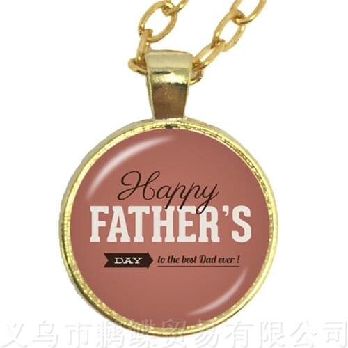 New Fashion PAPA Necklace For Father Day Bonne Fete PAPA Pendant Pendant Sweater chain Dads Best Gifts I Love Dad
