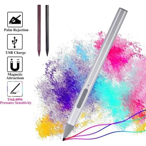 2020 New Stylus Pen Anti-Lost 4096 Pressure Sensitivity Active Stylus With Magnetic Attachment For Microsoft Surface Pro 4/5/6