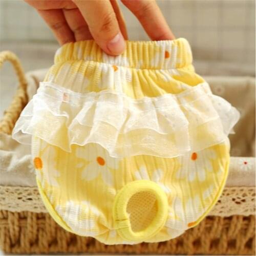 New Printed Lace Pet Dog Health Physiological Pant Dog Sanitary Diaper Menstruation Breathable Dog Panties Shorts Underwear
