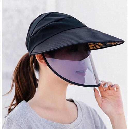 Outdoor Travel Fishing Biking Cover Face Sun Hat Female Cap Summer Sun Protection Ultraviolet Polarized Sun Visor Hats For Women