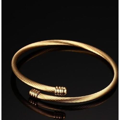 Titanium Steel Opening Ladies Bracelet Female Bracelet Adjustable Geometric Bracelet Couple Jewelry Accessories Bracelet