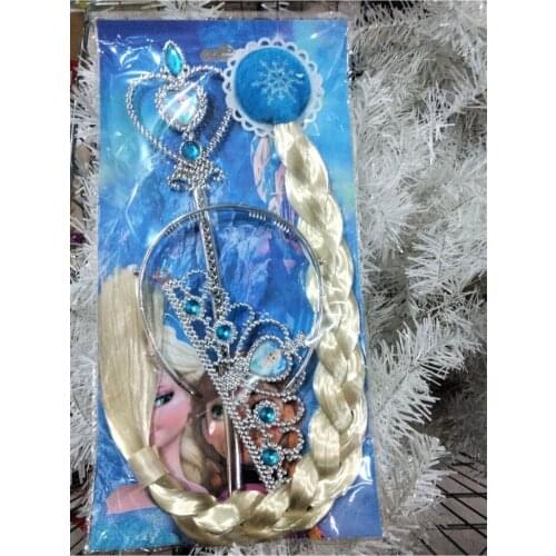 Profits Country Frozen Elsa Anna Magic Wand Hair And Crown Set