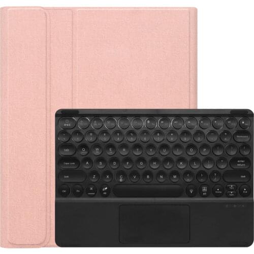Touchpad Keyboard with Ultra Slim Protevtion Tablet Case for IPad Pro 12.9 2020 Cover PU leather Stand Funda shell with pen slot