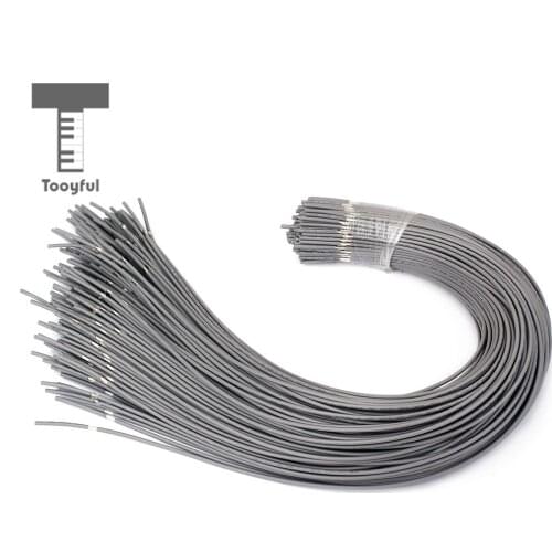Tooyful Grey 28AWG Guitar Circuit Shielded Connection Wires Copper Single Conductor 10Pcs
