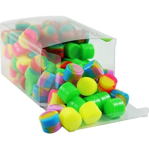 2ml x 100 piece Silicone container Non-stick BHO Concentrate Container Oil Box Dabber Silicone Storage Container Electronic