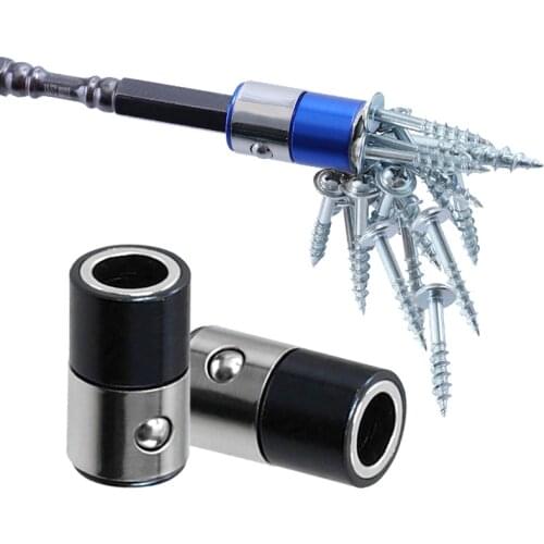 Universal 1/4" Powerful Magnetic Ring For 6.35mm Shank Screwdriver Bit S2 Alloy Hex Removable Screwdriver Power Tool Accessories