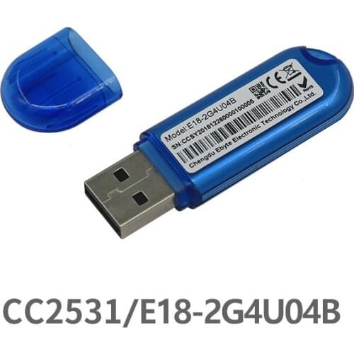 Zigbee CC2531 2.4Ghz USB E18-2G4U04B zigbee usb RF Transmitter and Receiver PCB Antenna 8051MCU ISM Band LED Indicator