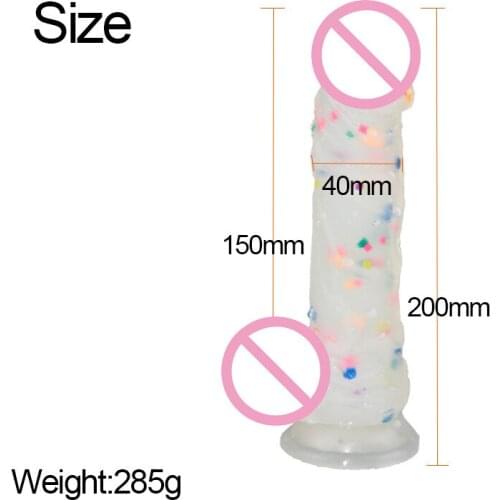 Jelly Dildo For Women Colorful Crystal Penis Toys for Adults 18 Plus Consoladoresfemenino Suction Cup Adult Sex Products