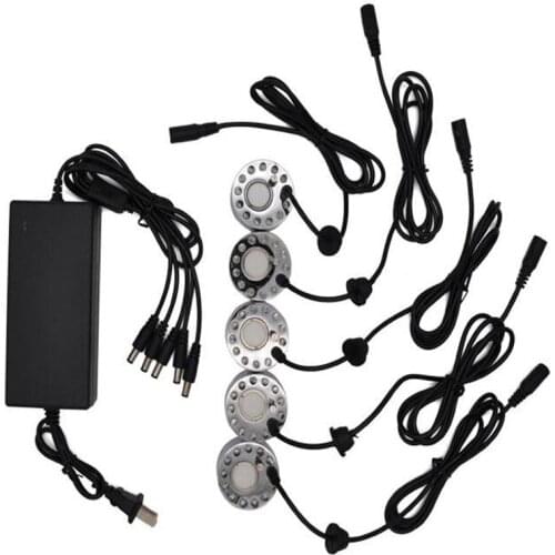 1 with multi-head atomizer,custom ultrasonic Nebulizer,12pcs led light sprayer,aquarium rockery fish tank fogger