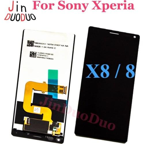 100% Tested For Sony Xperia 8 LCD Display Touch Screen Digitizer Assembly For Sony X8 Lcd Replacement