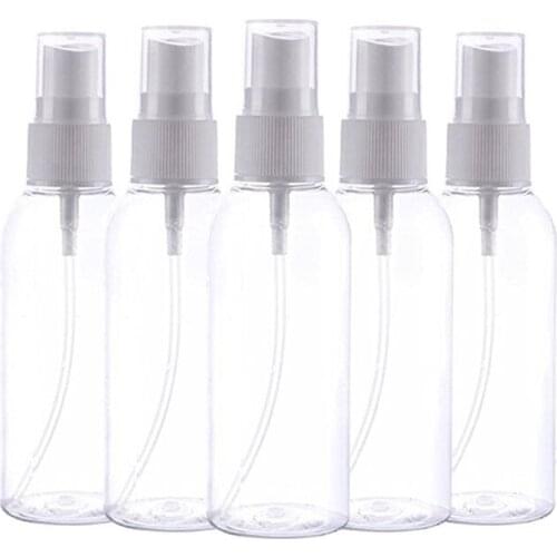 1000pcs 60ml Clear Plastic Portable Spray Bottle Empty Perfume Bottles Refillable Mist Pump Perfume Atomizer