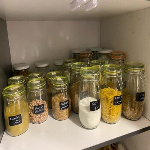 120pcs/roll Waterproof Label Stickers Chalkboard Kitchen Spice Blackboard Labels Stickers Home Jam Jar Bottle Tags Marker Pen